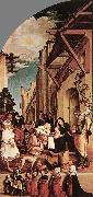 HOLBEIN, Hans the Younger The Oberried Altarpiece (left wing) sg oil